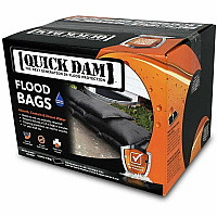 Quick Dam Flood Bags x 12" Width x 24" Depth - Black - 20 / Carton (QD122420)
