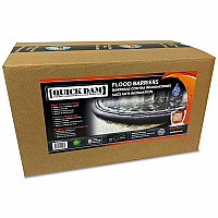 Quick Dam Flood Barriers 3.5" Height - Black - 8 / Carton (QD6108)
