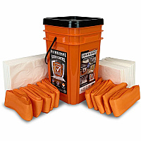 Quick Dam Compact Square Grab & Go Bucket Kits Orange - 40 / Carton (WUGGV)