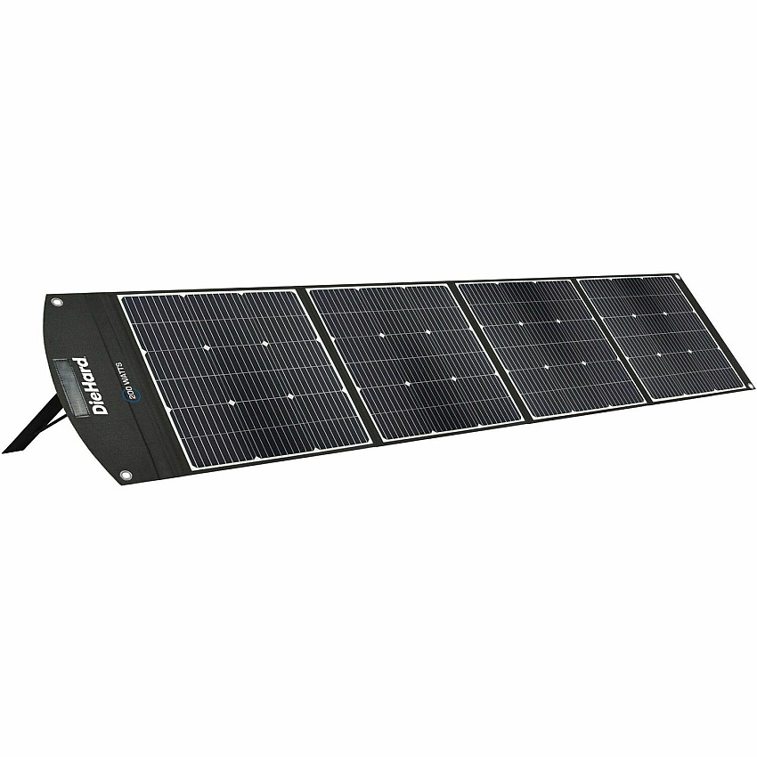 DieHard 200-Watt Solar Panel for Portable Power Station x 31.5" Width x 10.5 ft Depth - Rich Black - 1 Each (DH2000601)