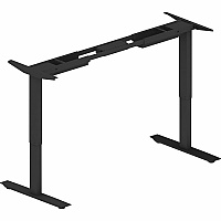 Lorell Sit-to-Stand Two-Tier Base Black Two-tier Base - 275 lb Capacity - Height Adjustable - 45.10