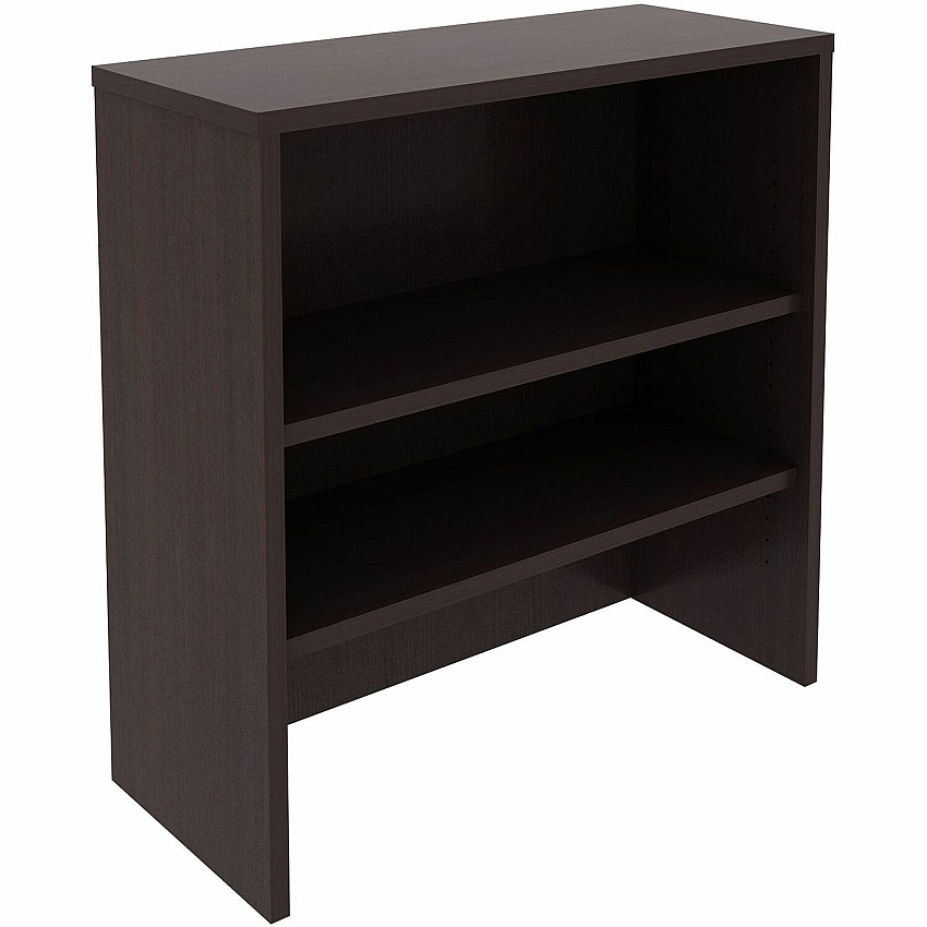 Lorell Essentials 2-shelf Stack-on Bookcase 36" Height x 36" Width x 15" Depth - 2 Shelve(s) - Material: Laminate, Metal - Finish: Espresso - Stackable, Cam Lock - For Book, Binder, Display (LLR69629)