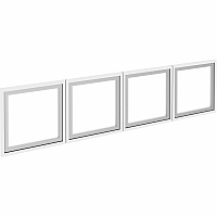Lorell Wall-Mount Hutch Frosted Glass Door Finish: Frost - For Hutch (LLR59712)