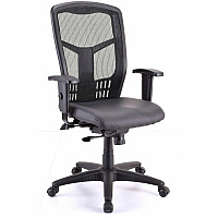 Lorell Executive High-back Swivel Chair Vinyl Seat Material - High Back - 5-star Base - Black - Armrest - 1 Each (LLR86245)
