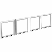 Lorell Wall-Mount Hutch Frosted Glass Door Finish: Frost - For Hutch (LLR59711)