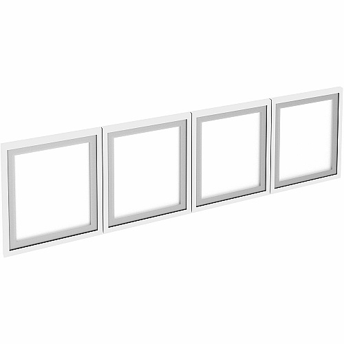 Lorell Wall-Mount Hutch Frosted Glass Door Finish: Frost - For Hutch (LLR59711)