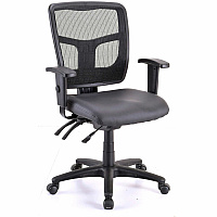 Lorell Executive Antimicrobial Mid-back Chair Vinyl Seat Material - Black Frame Color - Mid Back - 5-star Base - Black - Armrest - 1 Each (LLR86241)