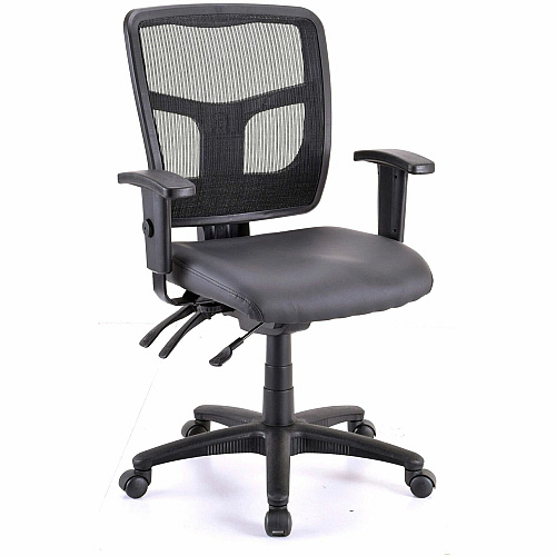 Lorell Executive Antimicrobial Mid-back Chair Vinyl Seat Material - Black Frame Color - Mid Back - 5-star Base - Black - Armrest - 1 Each (LLR86241)
