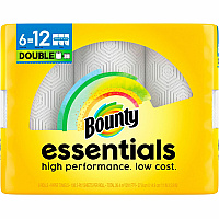 Bounty Essentials Paper Towels 108 Sheets/Roll - White - 6 / Pack (11095)