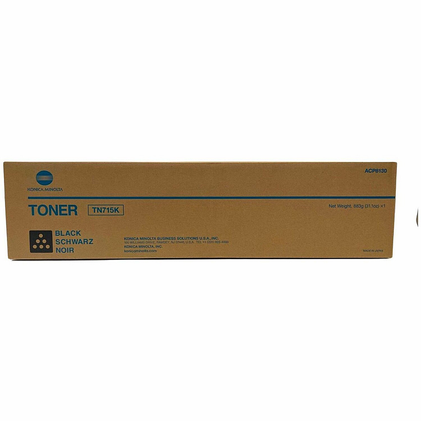 Konica Minolta TN-715K Original Laser Toner Cartridge - Black - 1 Each 45000 Pages - 1 Each (ACP8130)