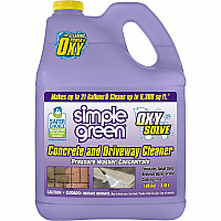 Simple Green Concrete/Driveway Cleaner Concentrate For Concrete, Patio, Masonry - Concentrate - Liquid - 128 fl oz (4 quart) - Bleach-free, Fast Acting, Non-flammable - Purple - 4 / Carton (18233CT)