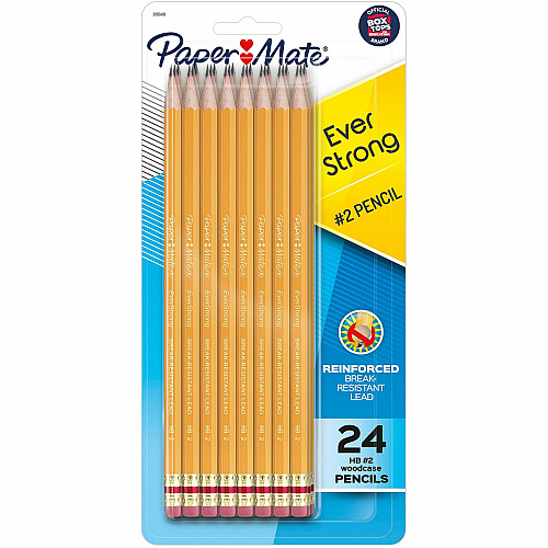 Paper Mate EverStrong Woodcase Pencils #2 - 24 / Pack (2207846)