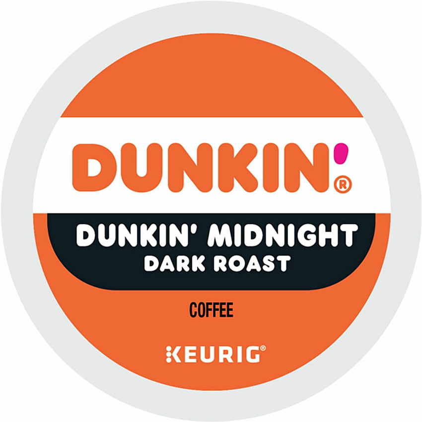 Dunkin Donuts Dunkin'&reg; K-Cup Midnight Coffee Compatible with Keurig Brewer - Dark - K-Cup - Dunkin' Midnight - Kosher - 22 / Box (0316)