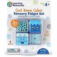 Learning Resources Cool Down Cubes Sensory Fidget Set Learning Toy - Theme/Subject: Learning - 4 Year & Up - 5 Pieces - Multi (LER5582)