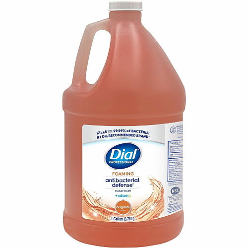Dial Antibacterial Defense Foaming Handwash Fresh Scent Scent - 1 gal - Pump Dispenser - Bacteria Remover - Hand, Skin - Antibacterial - Orange - Cruelty-free, Sulfate-free, Paraben-free, Phthalate-free, Silicone-free, pH Balanced - 1 Each (35452)