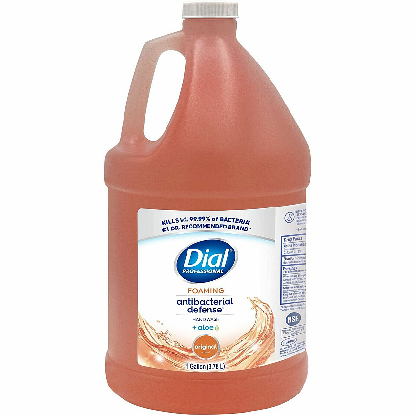 Dial Antibacterial Defense Foaming Handwash Fresh Scent Scent - 1 gal - Pump Dispenser - Bacteria Remover - Hand, Skin - Antibacterial - Orange - Cruelty-free, Sulfate-free, Paraben-free, Phthalate-free, Silicone-free, pH Balanced - 1 Each (35452)
