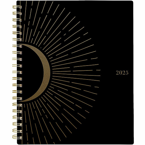 At-A-Glance Radiate Weekly/Monthly Planner Weekly, Monthly - 12 Month - January 2025 to December 2025 - 1 Week, 1 Month Double Page Layout - 5 1/2" x 8 1/2" Sheet Size - Twin Wire - Multi - Poly Cover - Tabbed, Holiday Listing, Sticker Sheet, Du (1725200)