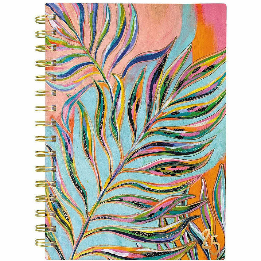 At-A-Glance EttaVee Weekly/Monthly Planner Weekly, Monthly - 12 Month - January 2025 to December 2025 - 1 Week, 1 Month Double Page Layout - 5 1/2" x 8 1/2" Sheet Size - Twin Wire - Multi - Poly Cover - Unruled Planning Space, Unruled Daily Bloc (EV21200)