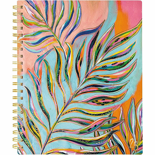 At-A-Glance EttaVee Weekly/Monthly Planner Weekly, Monthly - 12 Month - January 2025 to December 2025 - 1 Week, 1 Month Double Page Layout - 8 1/2" x 11" Sheet Size - Twin Wire - Multi - Poly Cover - Unruled Planning Space, Unruled Daily Block,  (EV21905)