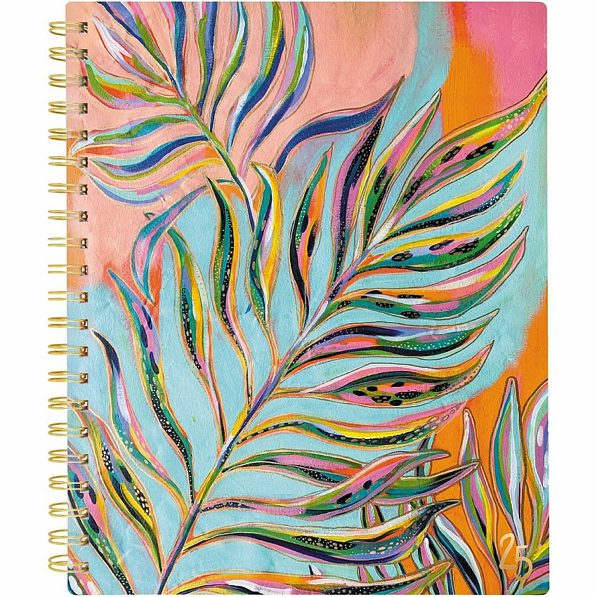 At-A-Glance EttaVee Weekly/Monthly Planner Weekly, Monthly - 12 Month - January 2025 to December 2025 - 1 Week, 1 Month Double Page Layout - 8 1/2" x 11" Sheet Size - Twin Wire - Multi - Poly Cover - Unruled Planning Space, Unruled Daily Block,  (EV21905)