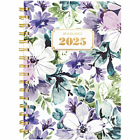 At-A-Glance Badge Floral Weekly/Monthly Planner Weekly, Monthly - 13 Month - January - January - 5 1/2" x 8 1/2" Sheet Size - Twin Wire - Multi - Poly CoverFloral Design, Monthly Planner, Dated Planning Page, Bleed Resistant Paper, Goal Setting (1722F200)