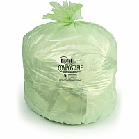 Heritage BioTuf Trash Bag 30 gal Capacity - 28" Width x 45" Depth x 1 mil (25 Micron) Thickness - Green - Bioplast - Can, Food Waste, Industrial, Commercial - 125 / Carton (Y5645YER01)