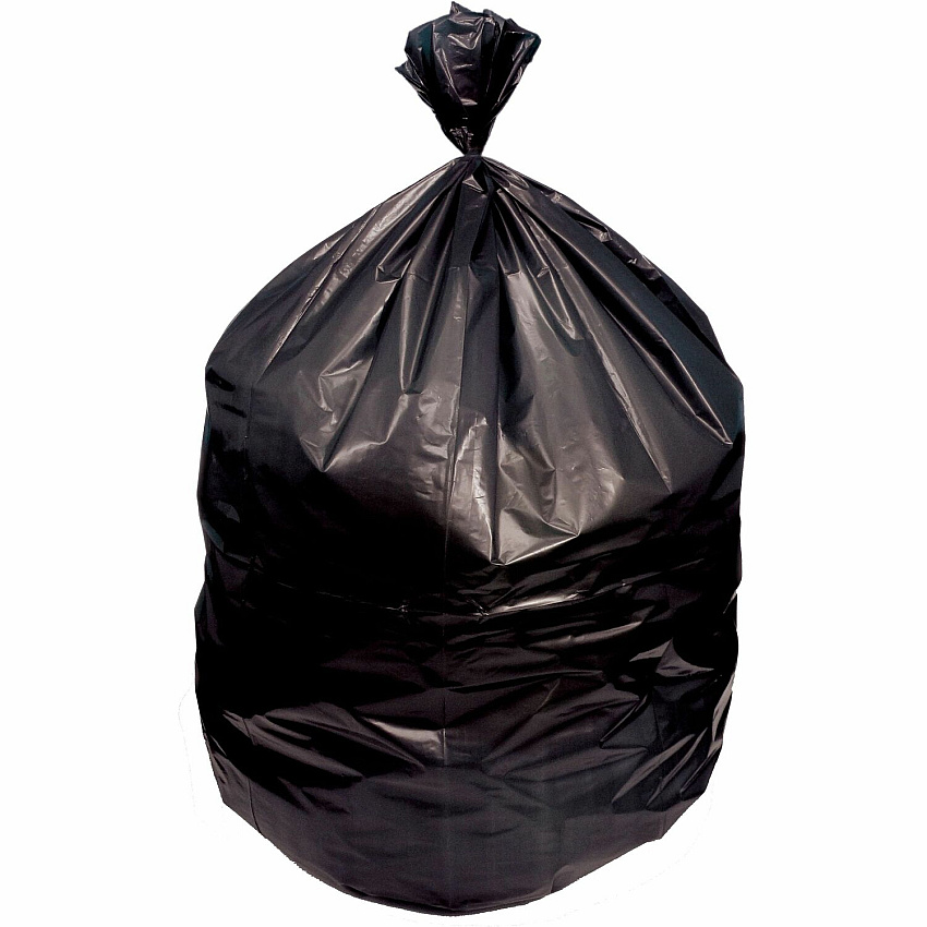 Heritage Eco Blend Max Can Liners 55 gal Capacity - 41" Width x 53" Depth x 1.50 mil (38 Micron) Thickness - Black - Linear Low-Density Polyethylene (LLDPE), Resin - Can - Recycled - 100 / Carton (L8253AKER1)