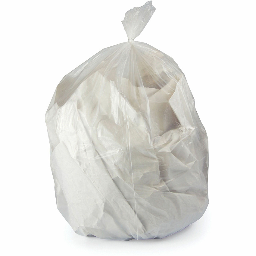 Heritage Eco Blend Max Can Liners 55 gal Capacity - 41" Width x 53" Depth x 1.50 mil (38 Micron) Thickness - Clear - Linear Low-Density Polyethylene (LLDPE), Resin - Can - Recycled - 100 / Carton (L8253ACER1)