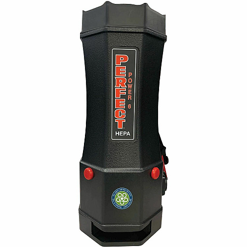 V.A.C. Perfect Backpack Vacuum 1.50 gal - Bagged - 50 ft Cable Length - 7 ft Hose Length - HEPA - Black - 1 Each (PP6)