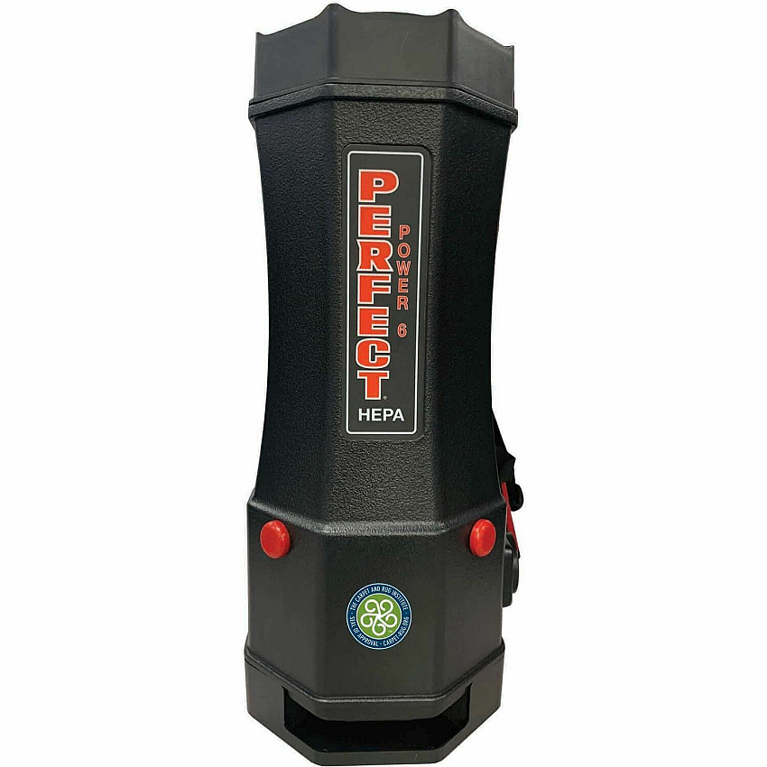 V.A.C. Perfect Backpack Vacuum 1.50 gal - Bagged - 50 ft Cable Length - 7 ft Hose Length - HEPA - Black - 1 Each (PP6)