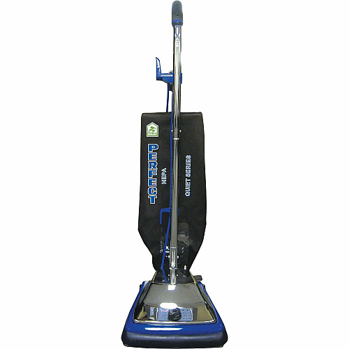 V.A.C. Upright Quiet Series Vacuum 870 W Motor - Bagged - 12" Cleaning Width - Carpet - 50 ft Cable Length - Black - 1 Each (P107)