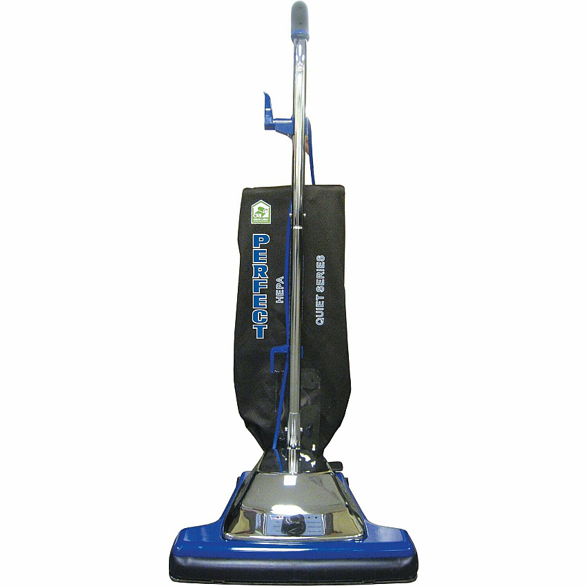V.A.C. Upright Quiet Series Vacuum 870 W Motor - Bagged - 16" Cleaning Width - Carpet - 50 ft Cable Length - Black - 1 Each (P108)
