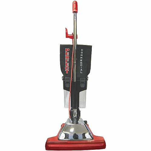 V.A.C. Upright Dirt Cup Vacuum 870 W Motor - Bagged - Dirt Cup - 16" Cleaning Width - Carpet - 50 ft Cable Length - Black, Red - 1 Each (P106)