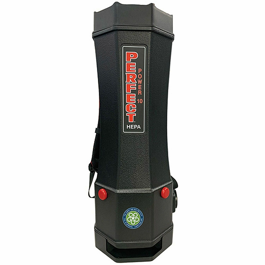 V.A.C. Perfect Backpack Vacuum 2.50 gal - Bagged - 50 ft Cable Length - 7 ft Hose Length - HEPA - Black - 1 Each (PP10)
