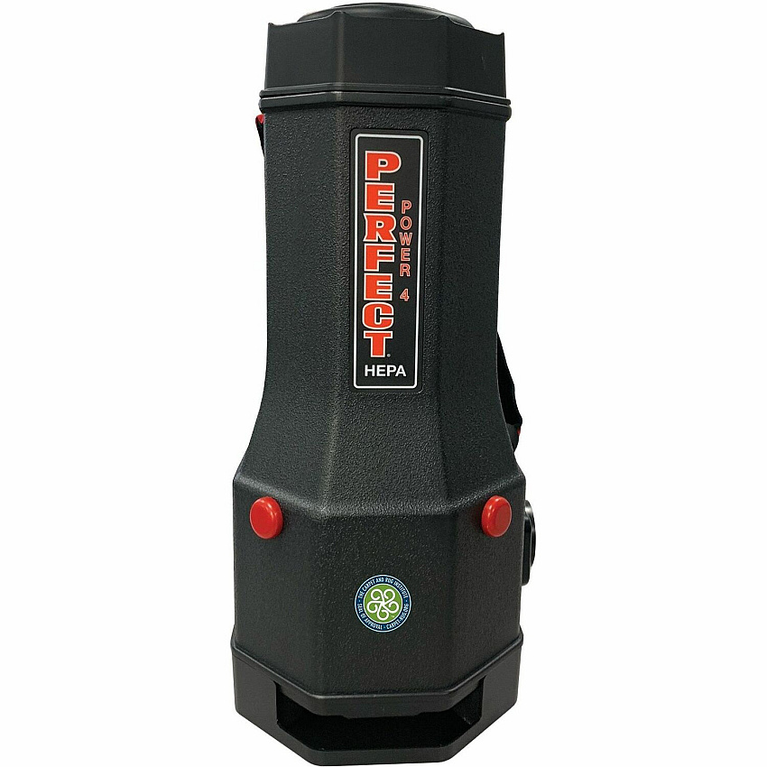 V.A.C. Perfect Backpack Vacuum 1 gal - Bagged - 50 ft Cable Length - 7 ft Hose Length - HEPA - Black - 1 Each (PP4)