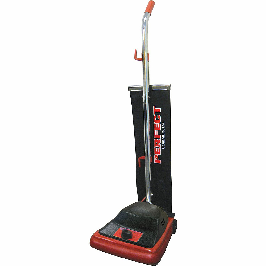 V.A.C. 12" Wide Economic Upright Vacuum 12" Cleaning Width - Black, Red - 1 Each (P99)
