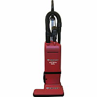 V.A.C. Dual-Motor Commercial Vacuum Crevice Tool, Wand, Combo Brush, Upholstery Tool, Hose - 15" Cleaning Width - 50 ft Cable Length - 6 ft Hose Length - HEPA - Red - 1 Each (DM101)