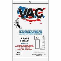 V.A.C. Perfect & Lux Upright Vacuum Bags 100 / Pack - White (VAC34)