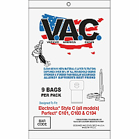 V.A.C. Perfect C101/C103 & Electrolux Vacuum Bags 100 / Pack - White (VAC33)