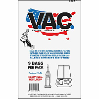 V.A.C. Riccar 25 Series Vacuum Bags 9/Pack - 5 / Bundle - White (VAC57)