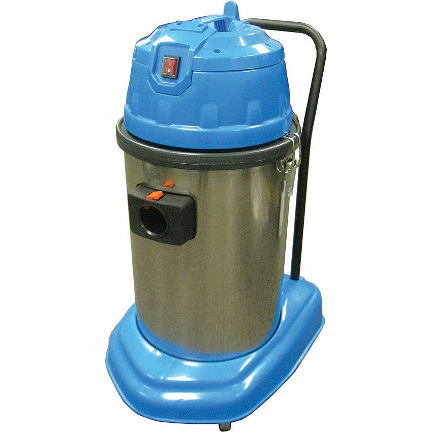 V.A.C. 7-Gallon Wet/Dry Commercial Vacuum 7 gal - Hose - Wet Surface, Dry Surface - 25 ft Cable Length - 10 ft Hose Length - 2-stage - Blue - 1 Each (VACBY782)