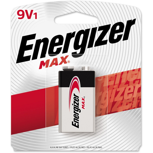 Energizer MAX Alkaline 9 Volt Batteries, 1 Pack (522BP)
