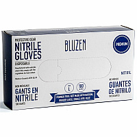 Remcoda Disposable Nitrile Gloves 3 mil Thickness - Large Size - Nitrile - Blue - Durable, Comfortable - 100 / Box (NIT101L)