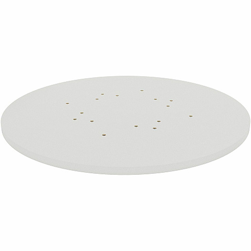 Lorell Hospitality/Conference Tabletop x 1" Thickness x 36" Diameter - Band Edge - White Table Top - Sturdy - For Reception Area, Conference Table, Breakroom, Lobby, Meeting, Office (LLR99875)
