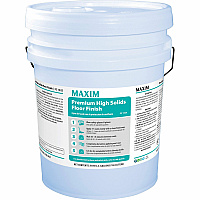 Midlab Premium High Solids Floor Finish For Floor - Ready-To-Use - 640 fl oz (20 quart) - Non-yellowing, Scuff Resistant - White - 1 Each (15250005)