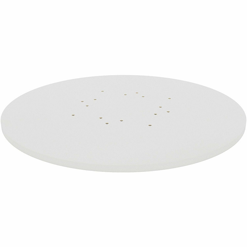Lorell Hospitality/Conference Tabletop x 1" Thickness x 42" Diameter - Band Edge - White Table Top - Sturdy - For Reception Area, Conference Table, Breakroom, Lobby, Meeting, Office (LLR99876)