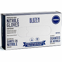 Remcoda Extra-Strength Nitrile Gloves 4 mil Thickness - Chemical Protection - Medium Size - For Right/Left Hand - Nitrile - Blue - Durable, Comfortable, Extra Strength, Snug Fit, Chemical Resistant, Latex-free - 100 / Box (NIT103M)