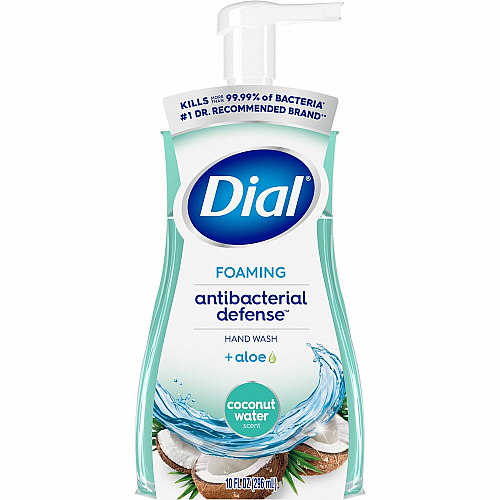 Dial Complete Original Foam Hand Wash Pump Coconut Water Scent - 10 fl oz - Pump Dispenser - Kill Germs, Bacteria Remover - Hand, Bathroom, Kitchen - Moisturizing - Antibacterial - Clear - Cruelty-free, pH Balanced, Sulfate-free, Paraben-free, Pht (34715)