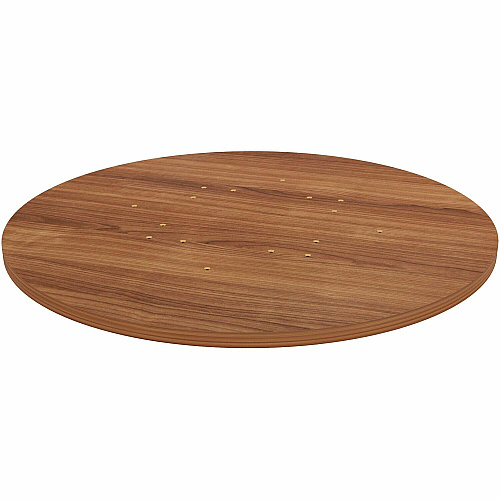 Lorell Hospitality/Conference Tabletop x 1" Thickness x 36" Diameter - Band Edge - Walnut Table Top - For Reception Area, Conference Table, Breakroom, Lobby, Meeting, Office (LLR69960)