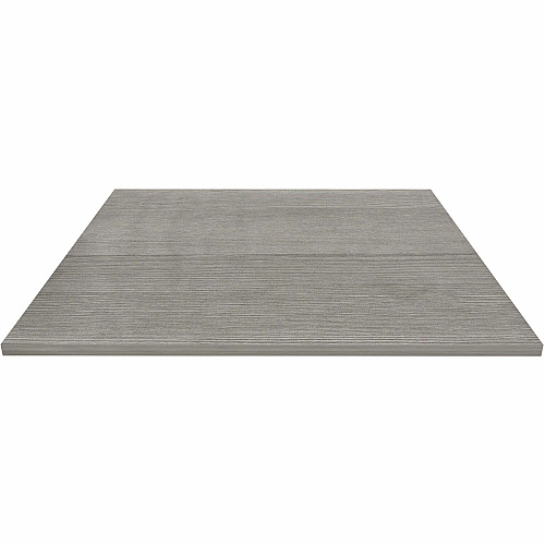 Lorell Hospitality/Conference Tabletop 42" Width x 1" Thickness x 42" Length - Band Edge - Weathered Charcoal Table Top - For Reception Area, Conference Table, Breakroom, Lobby, Meeting, Office (LLR69602)
